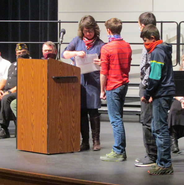 Patriots Pen Youth Essay Awards. Photo by Dawn Ballou, Pinedale Online.