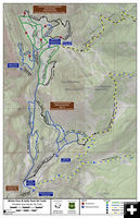 Nordic Ski Trail Map. Photo by Pinedale Online.
