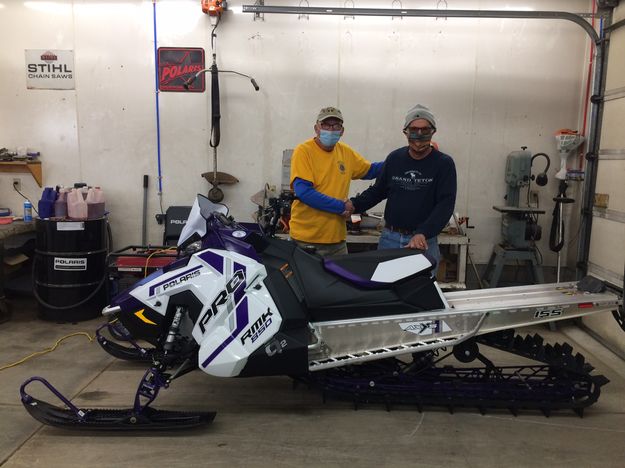 2020 Snowmobile Winner. Photo by Pinedale Lions Club.