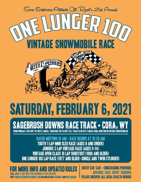 One Lunger Vintage Snowmobile Race. Photo by .