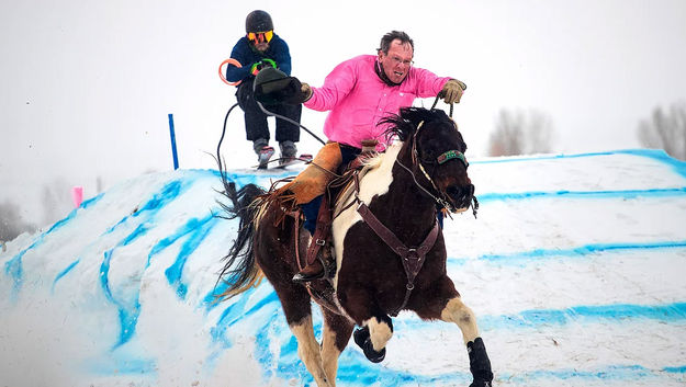 Skijoring. Photo by Main Street Pinedale.