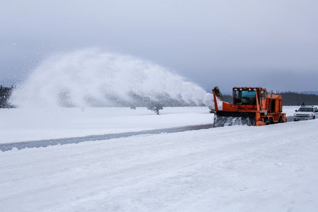 Spring snow plowing. Photo by National Park Service.