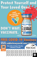 Vaccine poster. Photo by Sublette County Public Health.