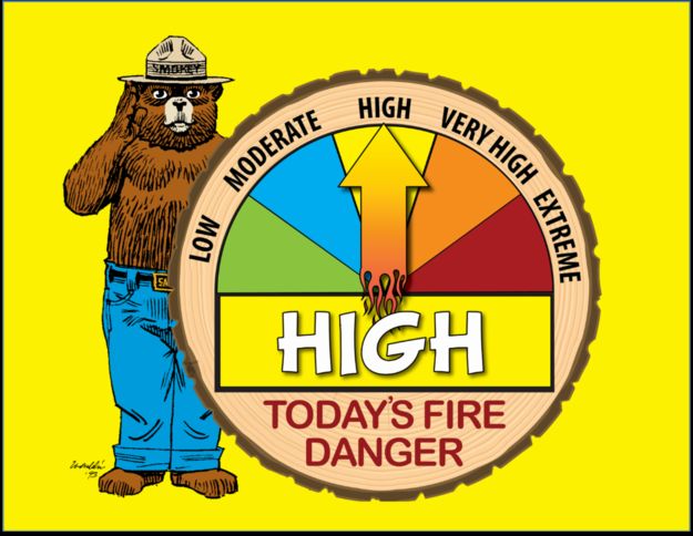 Fire Danger High. Photo by Bridger-Teton National Forest.