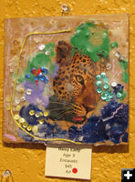 Encaustic by Daisy. Photo by Dawn Ballou, Pinedale Online.
