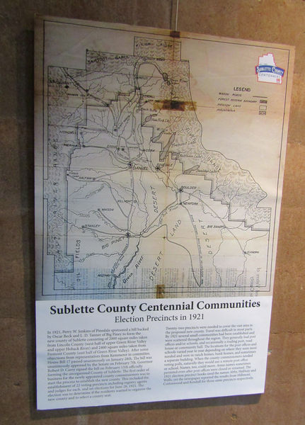 Centennial Map. Photo by Pinedale Online.