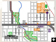 2021 Parade Route Map. Photo by Main Street Pinedale.