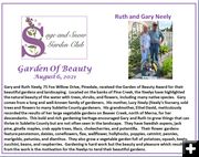 Gary & Ruth Neely. Photo by Sage & Snow Garden Club.