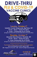 Drive-Thru Flu Clinics. Photo by Sublette County Public Health.