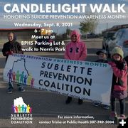 Candlelight Walk. Photo by Sublette Co Prevention Coalition.