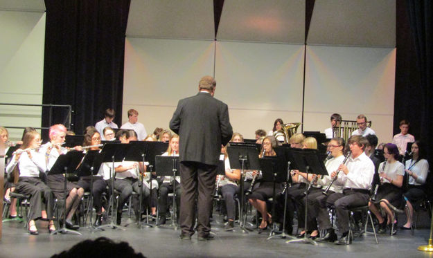 Pinedale High School Concert Band. Photo by Dawn Ballou, Pinedale Online.