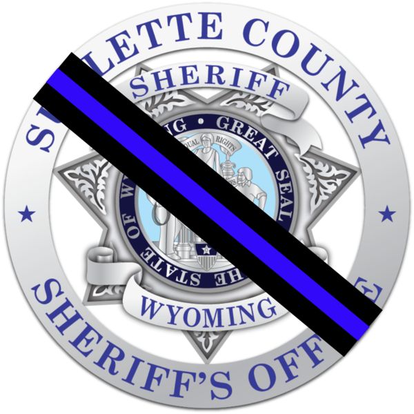 SCSO Badge of Mourning. Photo by Sublette County Sheriff's Office.
