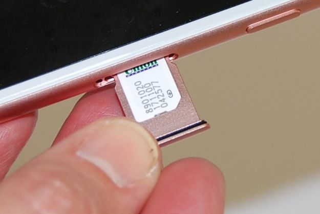 Cell phone SIM card. Photo by Union Wireless.