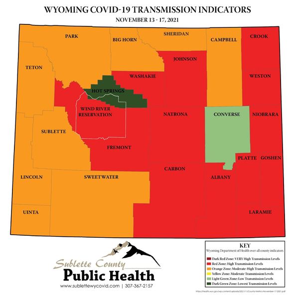 Transmission - November 17. Photo by Sublette County Public Health.