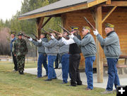 21 Rifle Salute. Photo by Dawn Ballou, Pinedale Online.