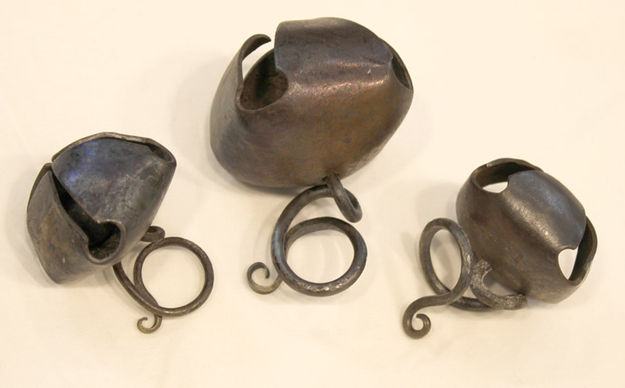 Hand forged steel bells. Photo by Pinedale Online.