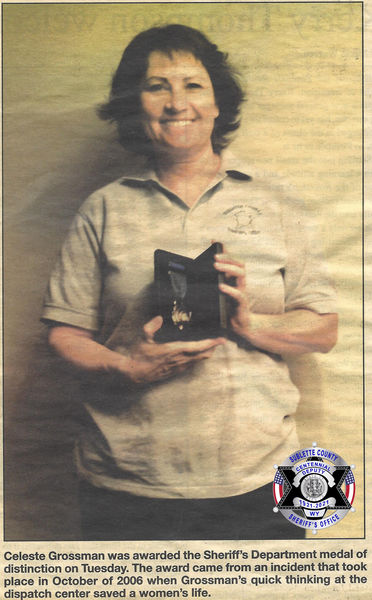 Life Saving Award 2006. Photo by Sublette County Sheriff's Office.