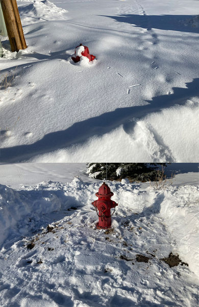 Pinedale fire hydrants. Photo by Pinedale Online.