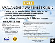 Avalanche Clinic. Photo by Tip Top Search & Rescue.