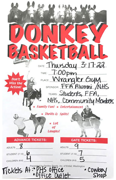 Donkey Basketball March 17th. Photo by .