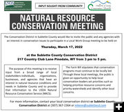 Public Meeting March 17 2022. Photo by Sublette County Conservation Distsrit.