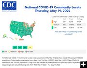 CDC COVID-19 Map. Photo by Centers for Disease Control.