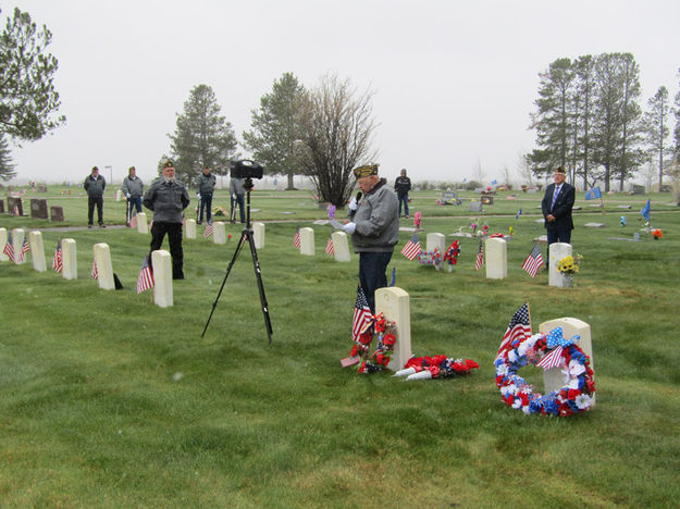 Memorial Day service. Photo by Dawn Ballou, Pinedale Online.