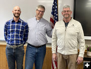 Newly elected officers. Photo by Dawn Ballou, Pinedale Online.