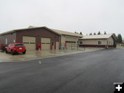 New Cemetery Maintenance Building. Photo by Dawn Ballou, Pinedale Online.