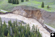 Northeast Entrance Road Damage. Photo by Yellowstone National Park.