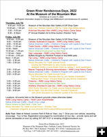 Museum Schedule of Events. Photo by Museum of the Mountain Man.