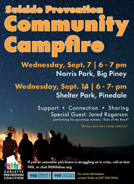 Community Campfire. Photo by Sublette County Prevention Coalition.