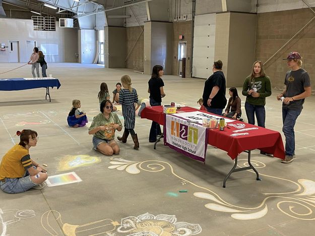 Sidewalk chalk. Photo by Sublette County Centennial.