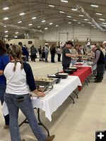 Food line. Photo by Sublette County Centennial.