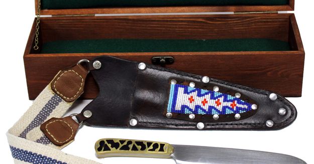 Handmade Knife. Photo by Museum of the Mountain Man.