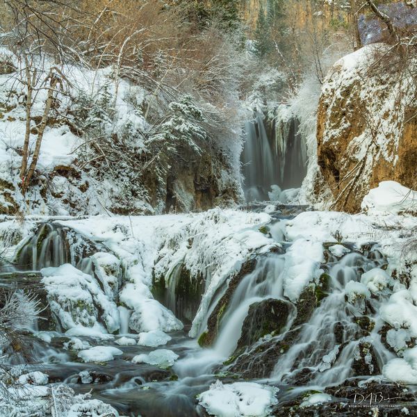 Roughlock Falls In Spearfish Canyon. Photo by Dave Bell.