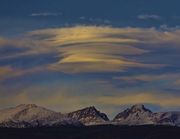 Lenticular Stack Over Angel Peak. Photo by Dave Bell.