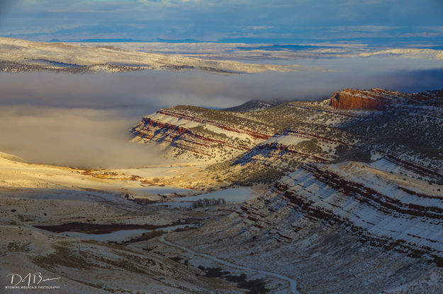 Red Canyon Morning Fog. Photo by Dave Bell.