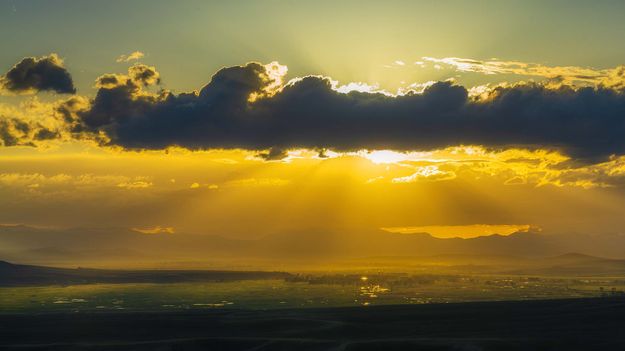 The Sun Shines On The Daniel Valley. Photo by Dave Bell.