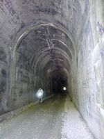 One Of 12 Tunnels We Rode Through. Photo by Dave Bell.