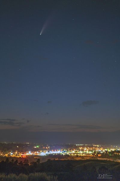 Neowise Over Billings. Photo by Dave Bell.