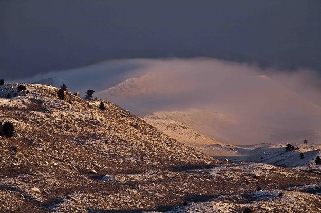 Sunrise Fog On Fremont Ridge. Photo by Dave Bell.
