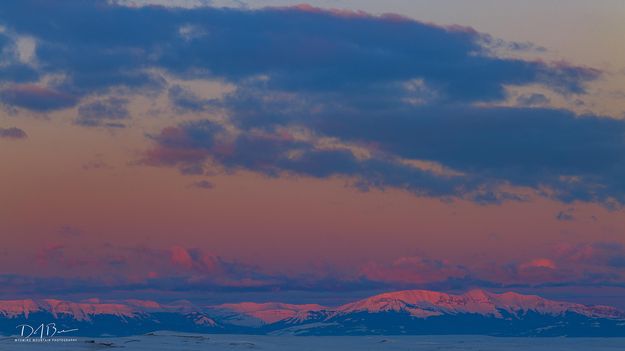 Wyoming Range Sunrise. Photo by Dave Bell.