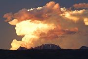 Exploding Thunderhead Over Fremont Peak. Photo by Dave Bell.