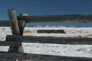 Buck Rail Fence With Wind Rivers. Photo by Dave Bell.