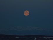 Full Moon Setting Over Wyoming Range. Photo by Dave Bell.