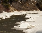 Ice Out On The Hoback River. Photo by Dave Bell.