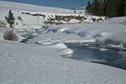 Frozen Tosi Creek. Photo by Dave Bell.