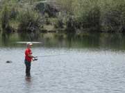 Fishing the CCC ponds. Pinedale Online photo.